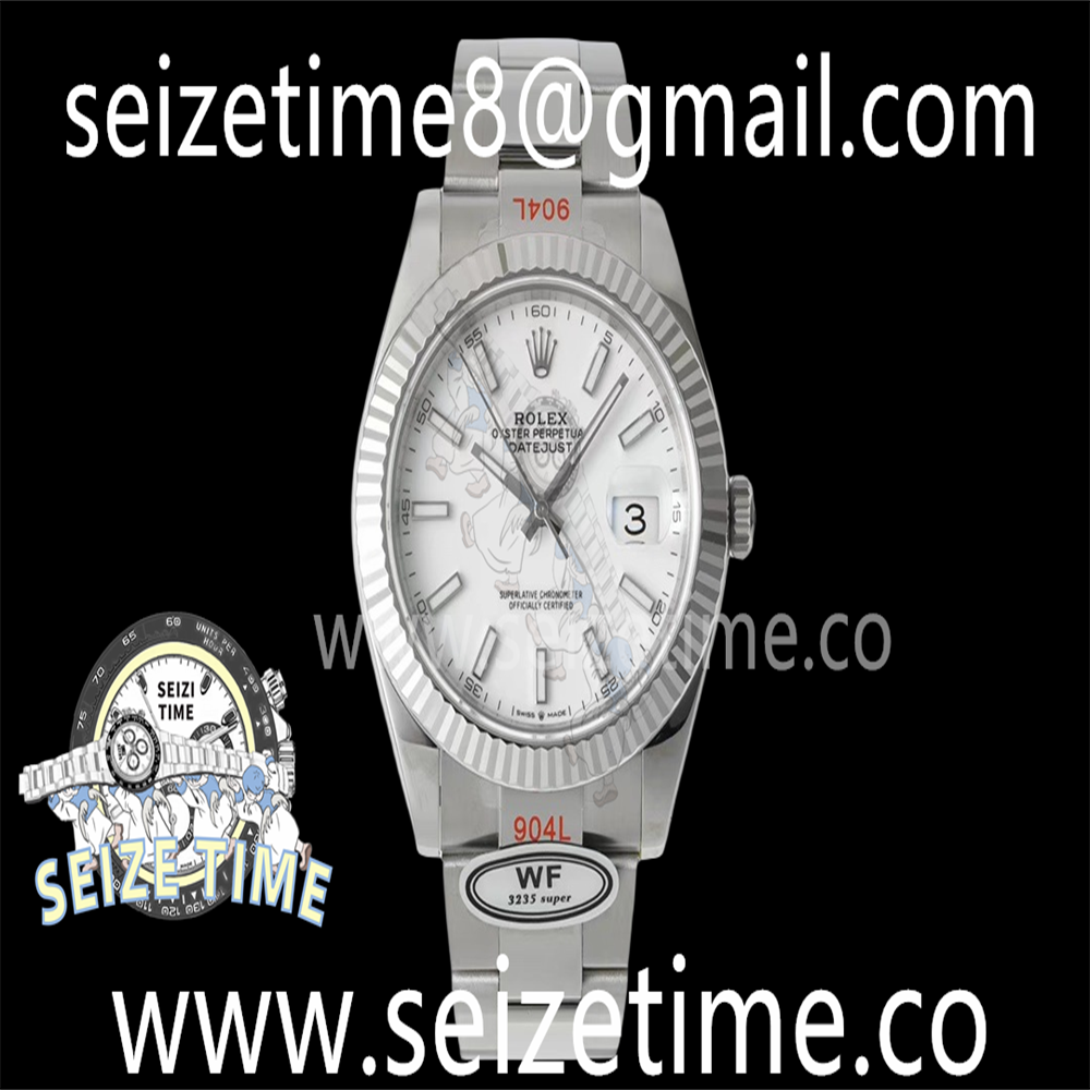 DateJust 41 126334 WF 1:1 Best Edition 904L Steel White Stick Dial on Oyster Bracelet VR3235