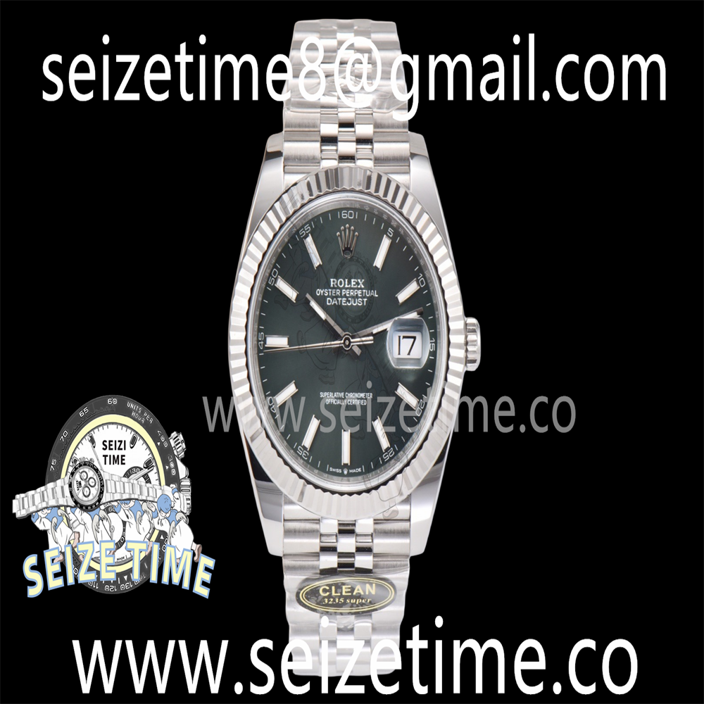 DateJust 41 126334 SS Clean 1:1 Best Edition 904L Steel Green Sundust Dial on Jubilee Bracelet VR3235