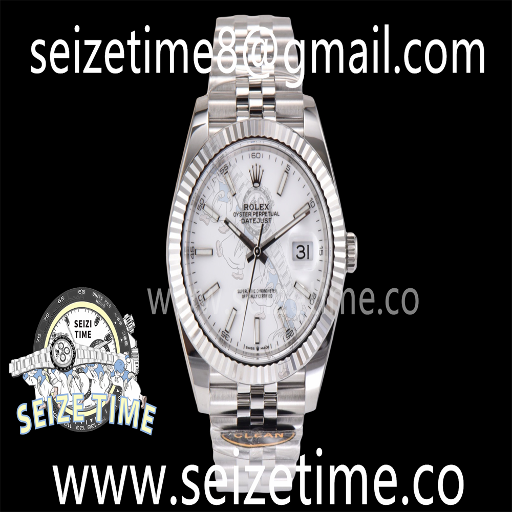 DateJust 41 126334 SS Clean 1:1 Best Edition 904L Steel White Stick Dial on Jubilee Bracelet VR3235