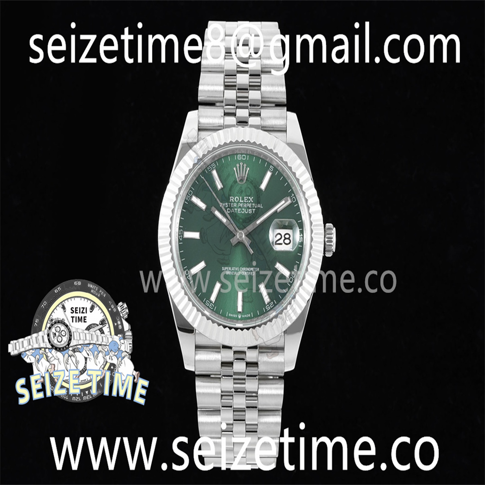 DateJust 41 126334 DIWF 1:1 Best Edition 904L Steel Green Sundust Dial on Jubilee Bracelet SA3235
