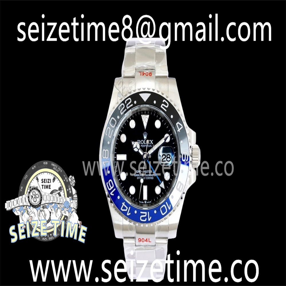 GMT-Master II 126710BLNR "Batman" 904L SS EWF 1:1 Best Edition Black Dial on SS Oyster Bracelet VR3285 CHS V2