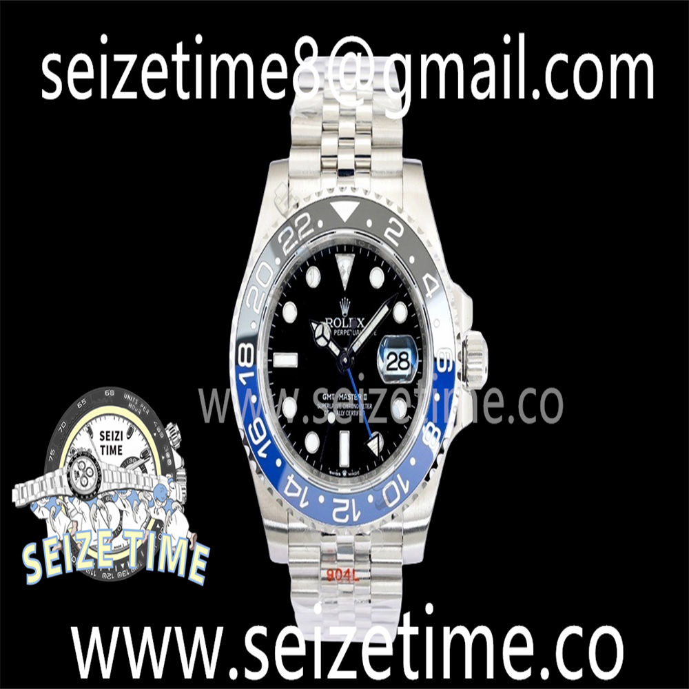 GMT-Master II 126710BLNR "Batgirl" 904L SS EWF 1:1 Best Edition Black Dial on SS Jubilee Bracelet VR3285 CHS V2