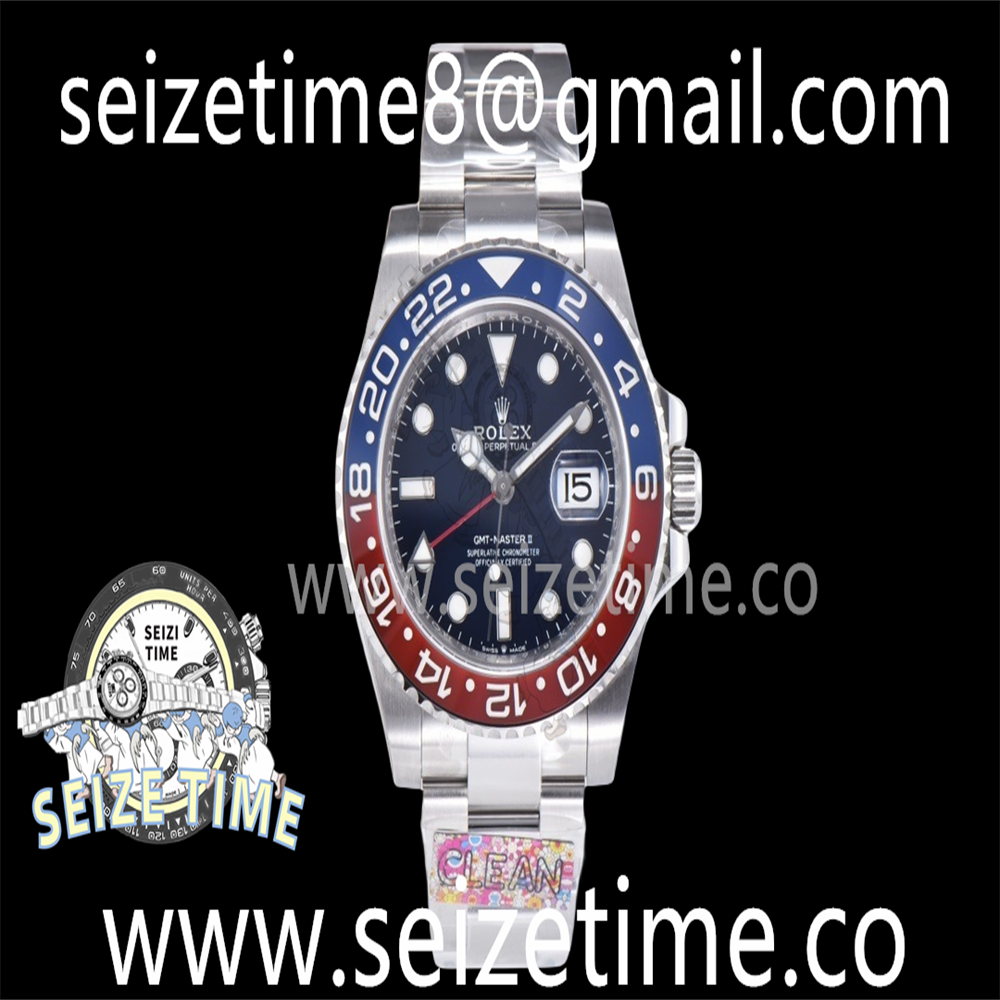 GMT-Master II 126719BLRO “Pepsi” 904L SS CLEAN 1:1 Best Edition Blue Dial on SS Oyster Bracelet DD3285 CHS