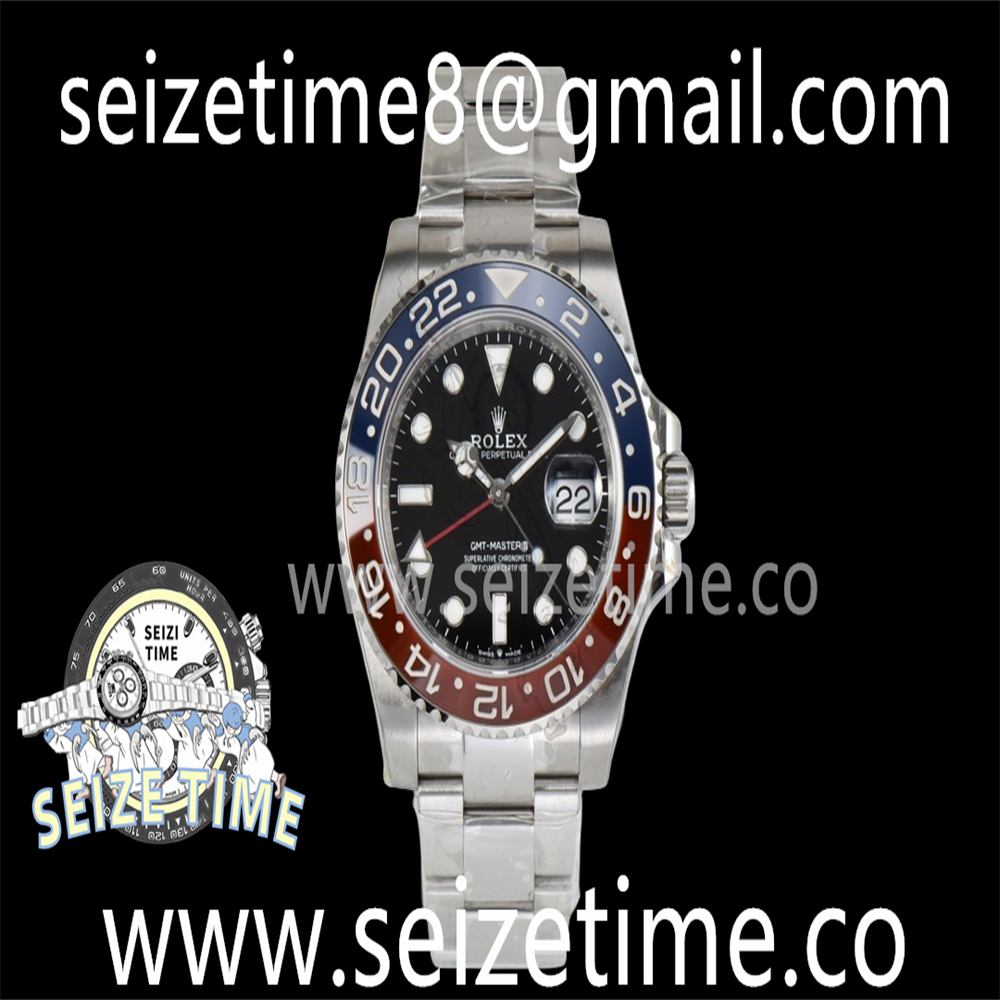 GMT-Master II 126710BLRO “Pepsi” 904L SS CLEAN 1:1 Best Edition Black Dial on SS Oyster Bracelet DD3285 CHS