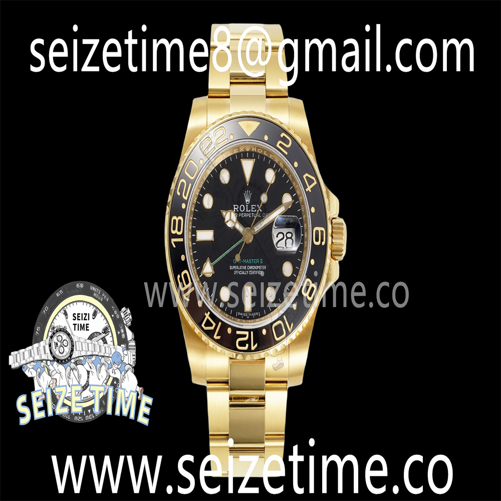 GMT Master II 116718 LN KF 1:1 Best Edition YG Wrapped Green Dial on YG Bracelet VR3186 CHS