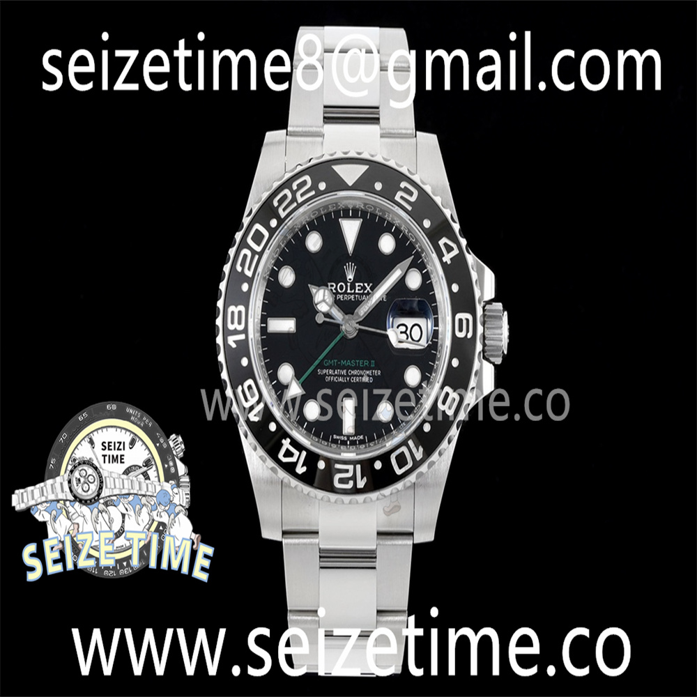 GMT Master II 116710 LN 904L SS C+F 1:1 Best Edition Black Dial on Oyster Bracelet VR3285 CHS