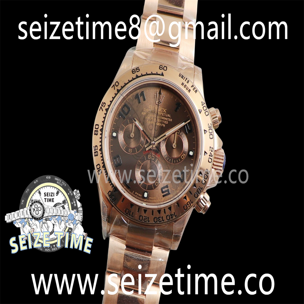 Daytona 116505LN RG JHF Best Edition Brown Dial on RG Bracelet A4130