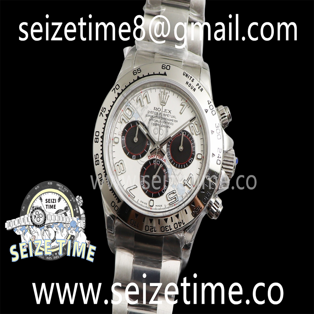 Daytona 116509 SS JHF Best Edition White Dial on SS Bracelet A4130
