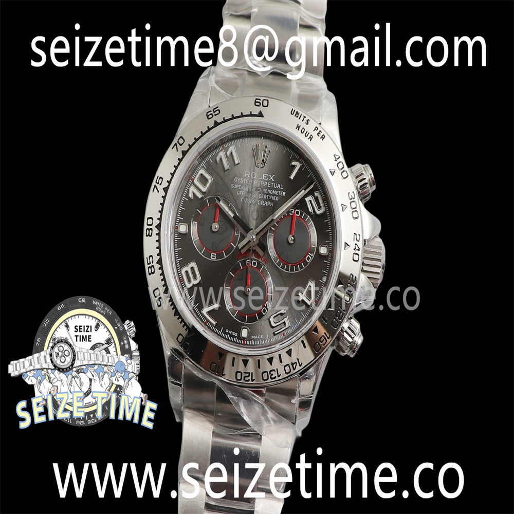 Daytona 116509 SS JHF Best Edition Grey Dial on SS Bracelet A4130