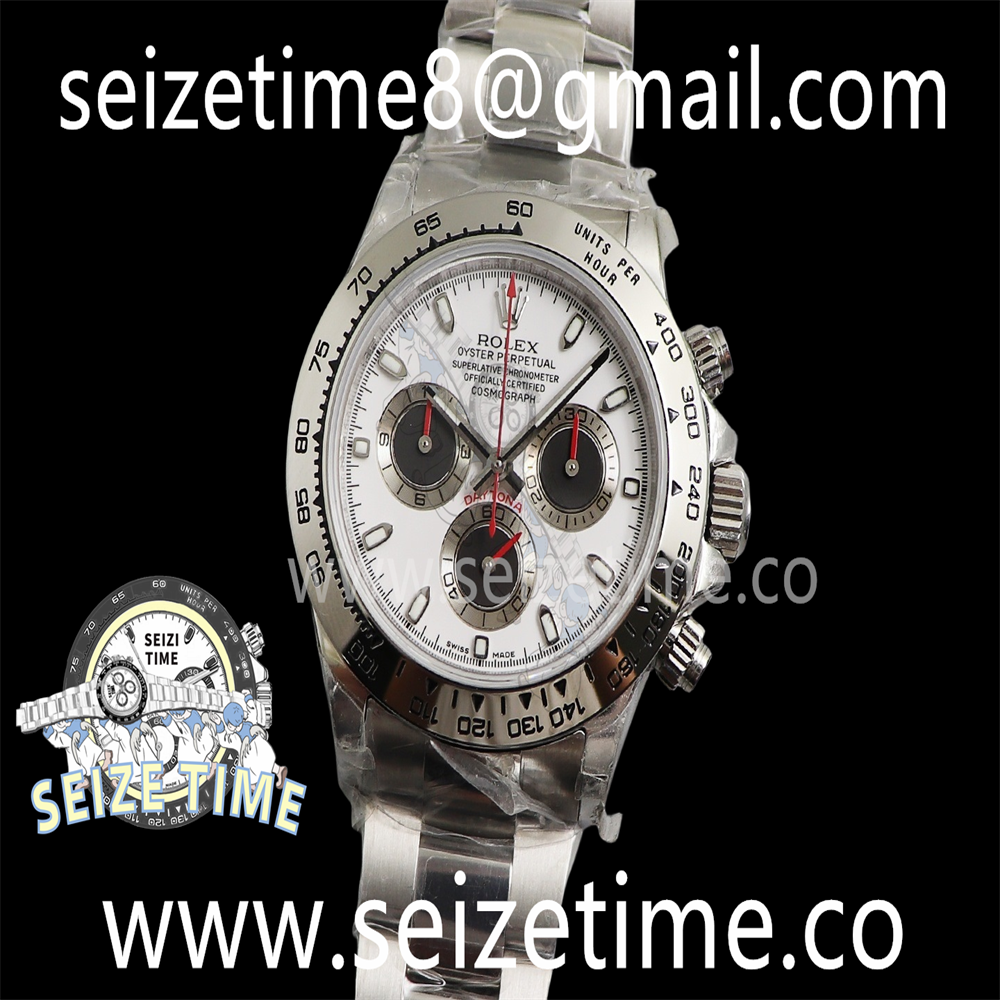 Daytona 116509 SS JHF Best Edition White Dial on SS Bracelet A4130