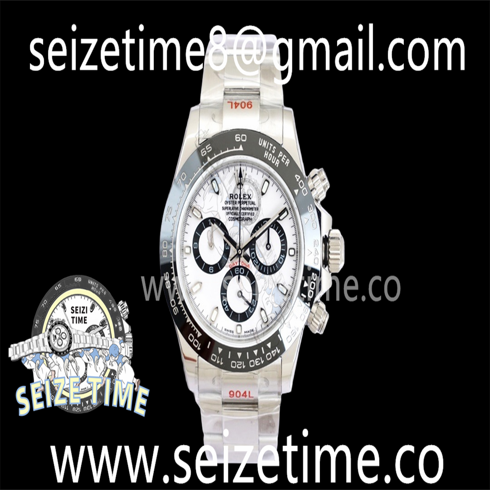 Daytona 116500 904L SS EWF 1:1 Best Edition White Dial on SS Bracelet Asia 7750