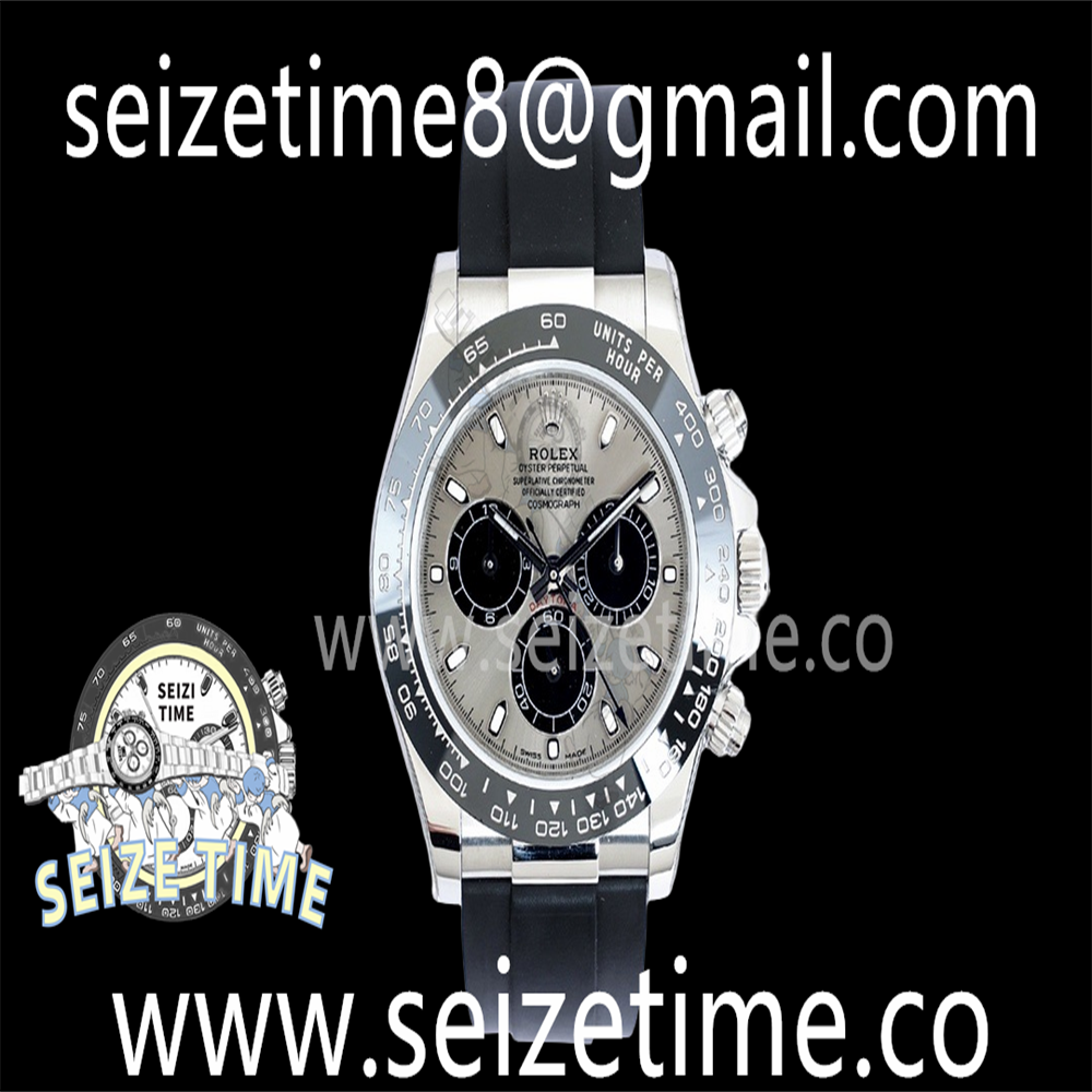 Daytona 116519 904L SS EWF 1:1 Best Edition Grey Dial on Rubber Strap Asia 7750
