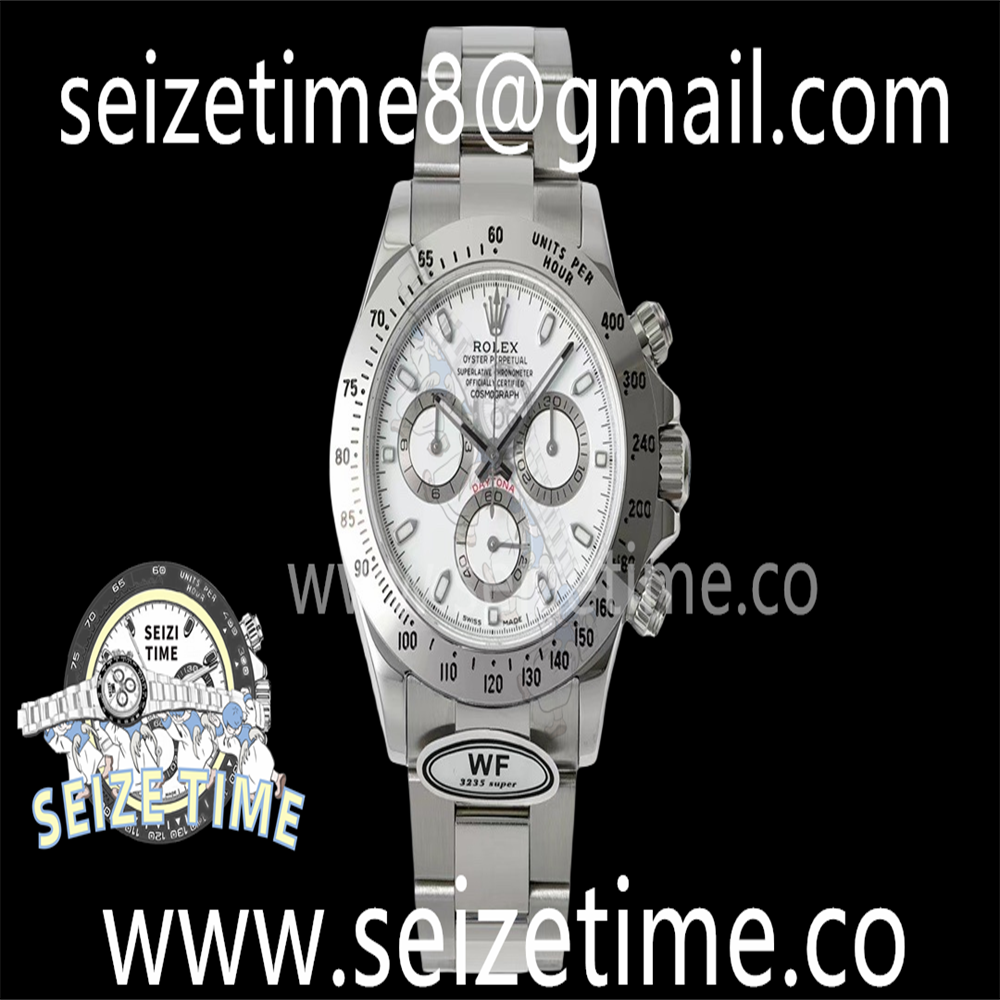 Daytona 116520 WF 1:1 Best Edition 904L Steel White Dial on SS Bracelet A7750