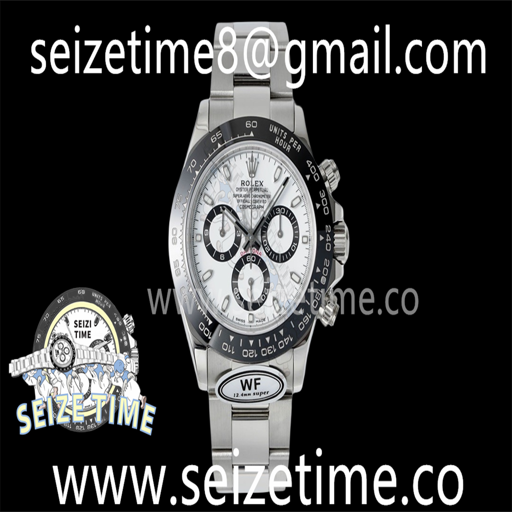 Daytona 116500 WF 1:1 Best Edition 904L Steel White Dial on SS Bracelet A7750