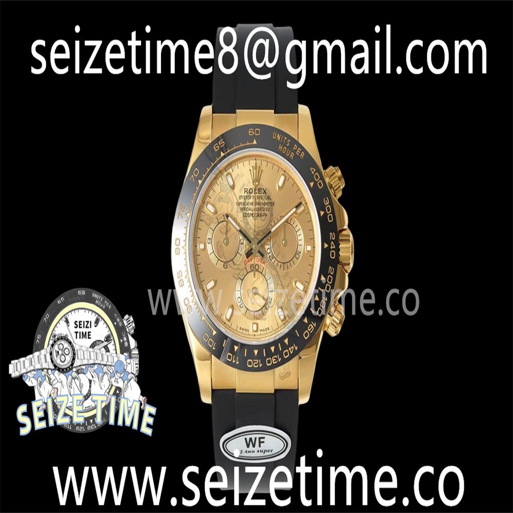 Daytona 116518 WF Best Edition YG Dial on Black Rubber Strap A7750