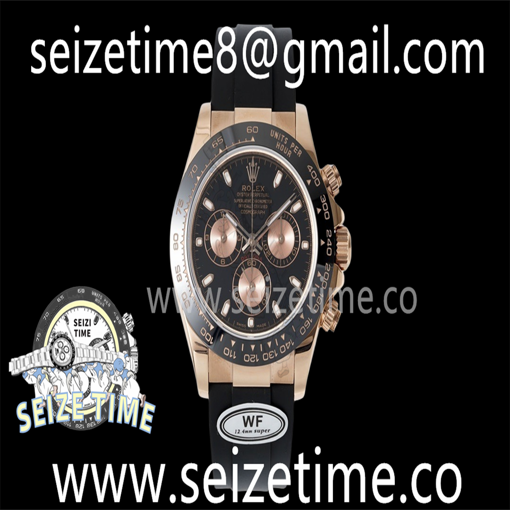 Daytona 116515 WF Best Edition Black Dial on Black Rubber Strap A7750