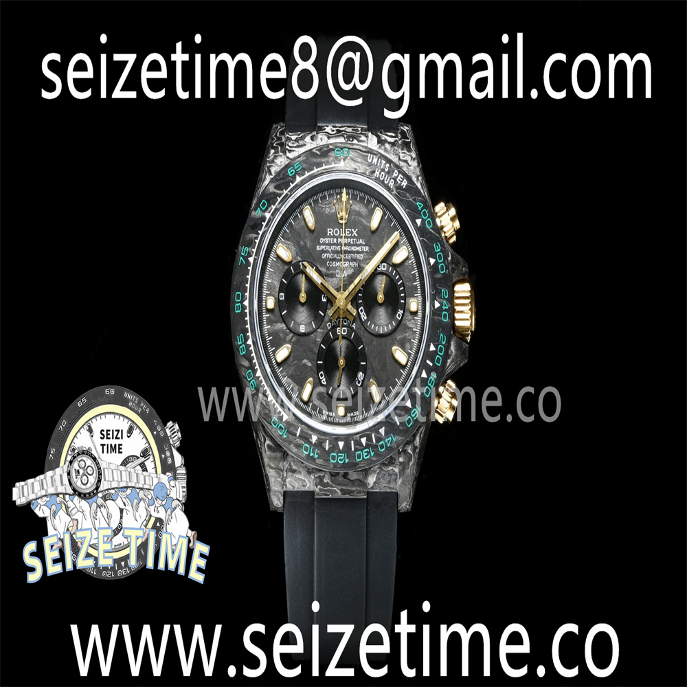 Daytona DIW Carbon TWF Best Edition Carbon Dial on Black Rubber Strap A7750