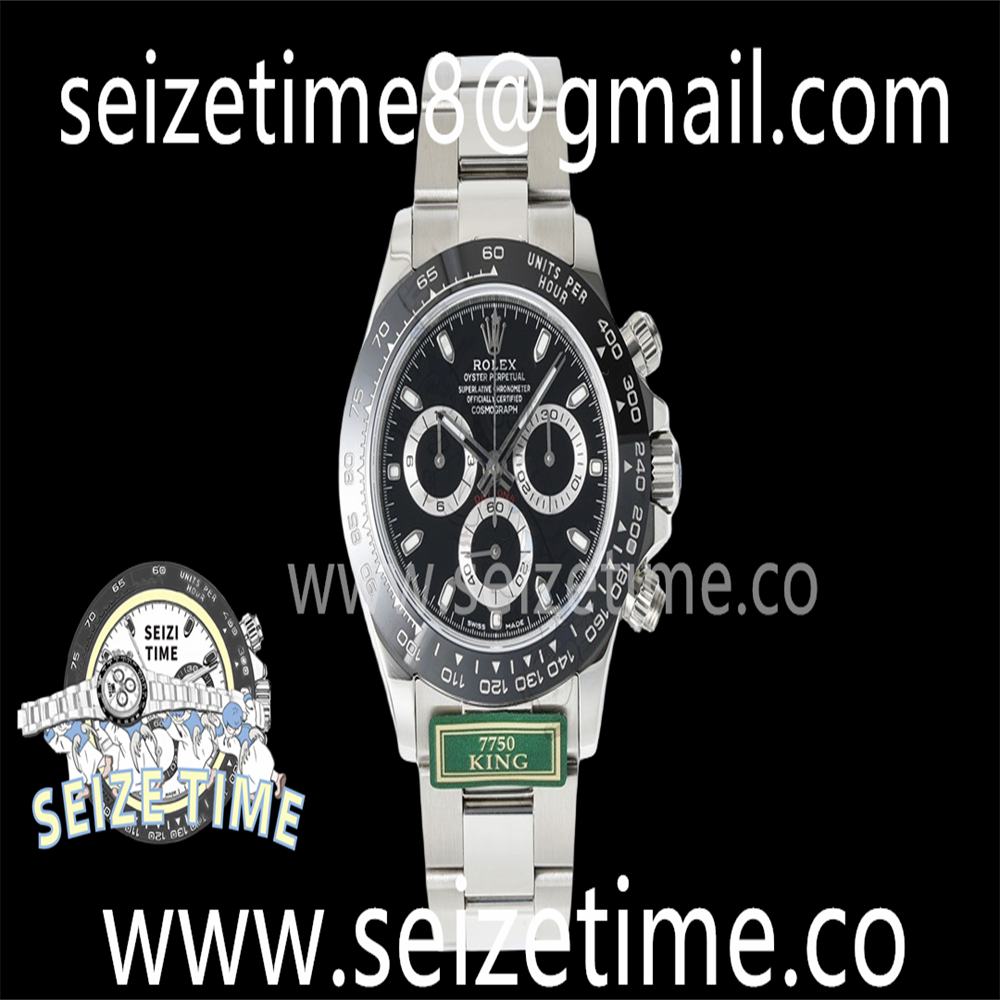 Daytona 116500 KING 1:1 Best Edition Black Dial on SS Bracelet A7750