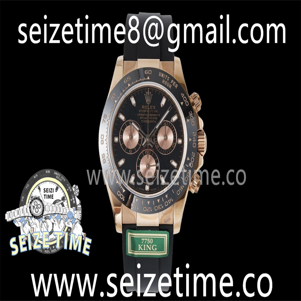 Daytona 116515 KING 1:1 Best Edition Black Dial on Oysterflex Strap A7750