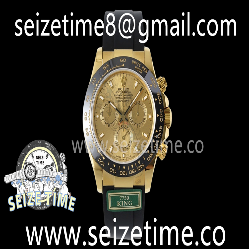 Daytona 116518 KING 1:1 Best Edition YG Dial on Oysterflex Strap A7750