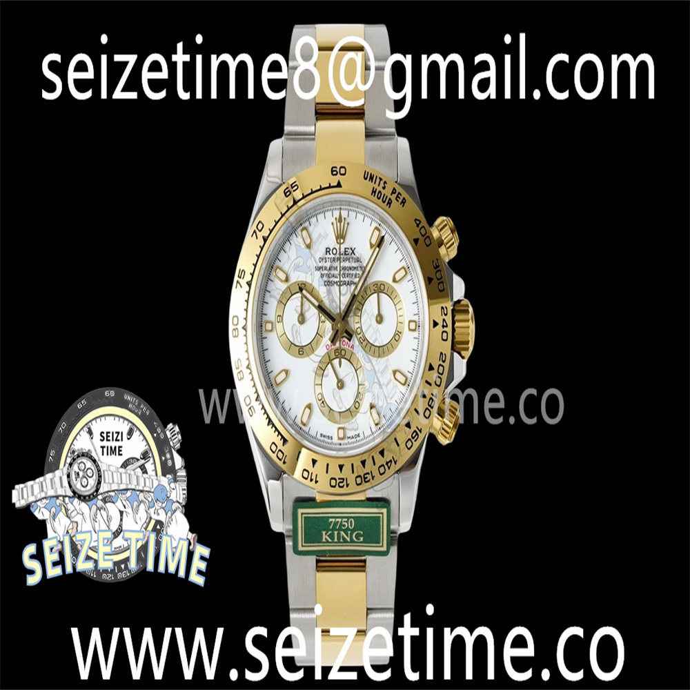 Daytona 116503 KING 1:1 Best Edition White Dial on SS/YG Bracelet A7750