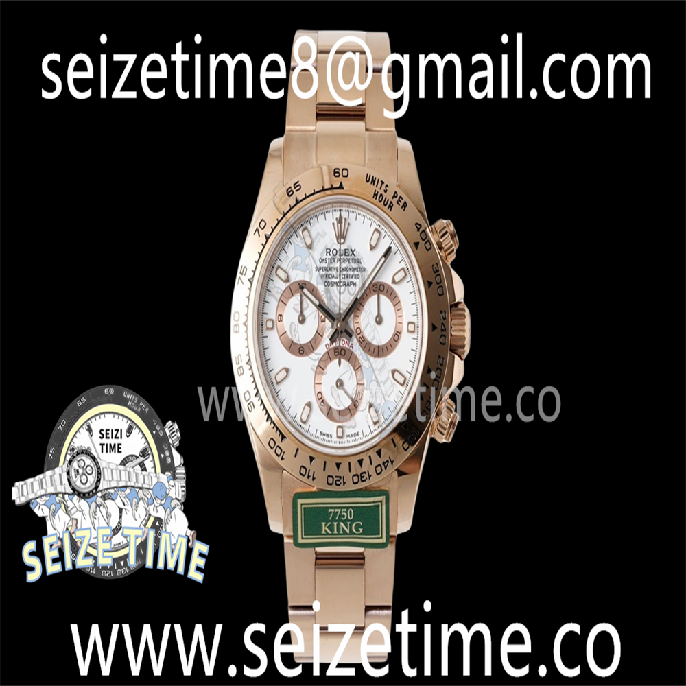 Daytona 116505 KING 1:1 Best Edition White Dial on RG Bracelet A7750