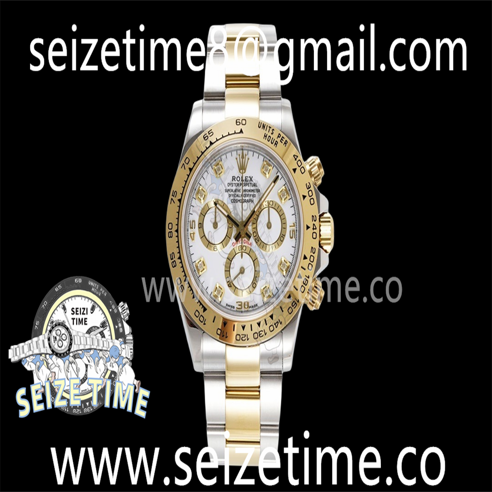 Daytona 116503 KING 1:1 Best Edition White Diamonds Dial on SS/YG Bracelet A7750