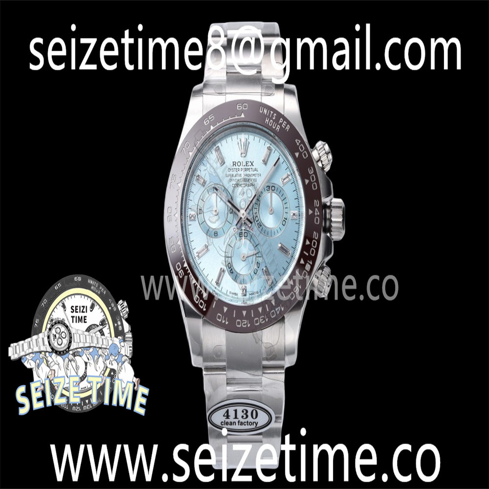 Daytona 116506 Clean 1:1 Best Edition Ice Blue Dial Crystal Markers on SS Bracelet SA4130