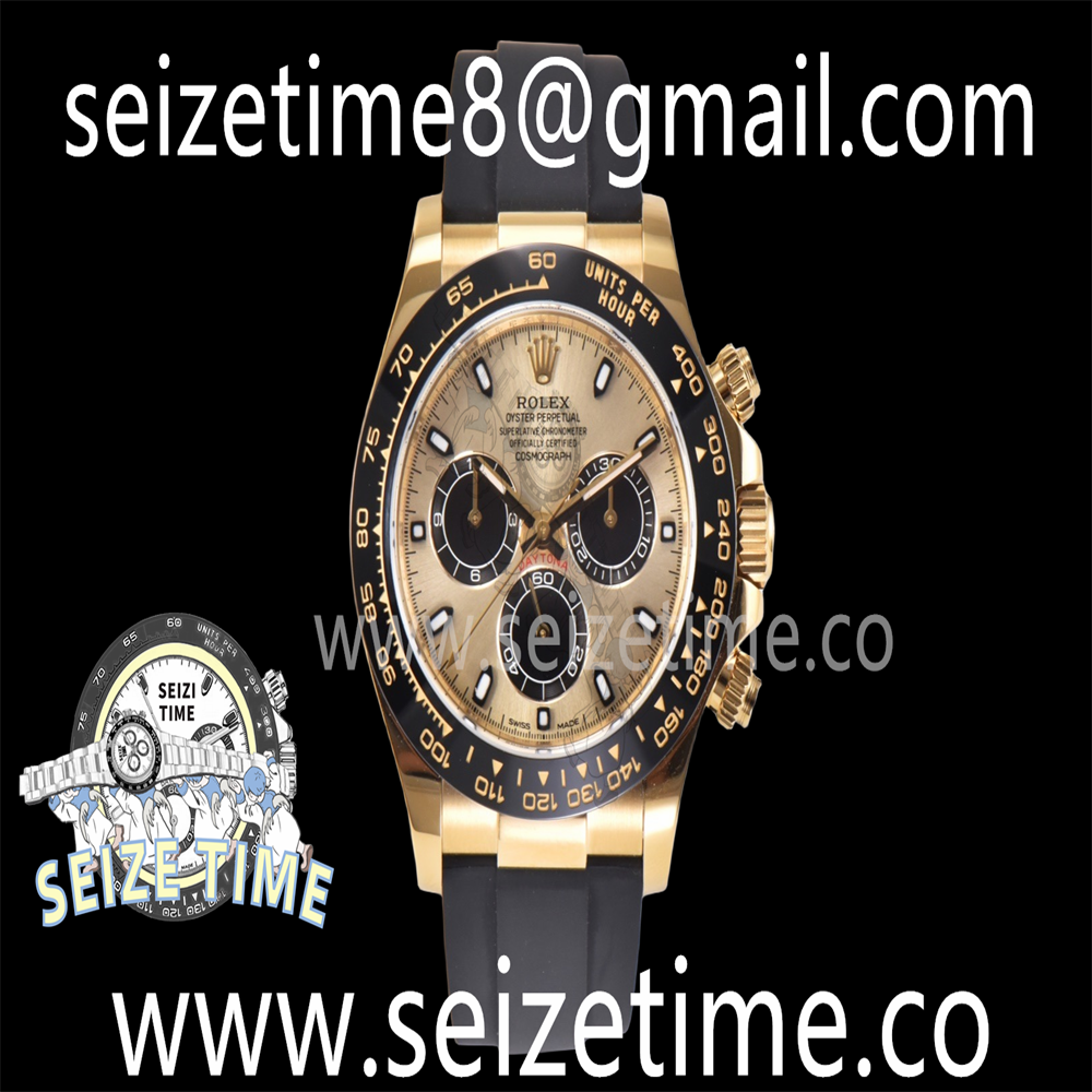 Daytona 116518 904L YG Clean 1:1 Best Edition YG Dial on Oysterflex Strap SA4130