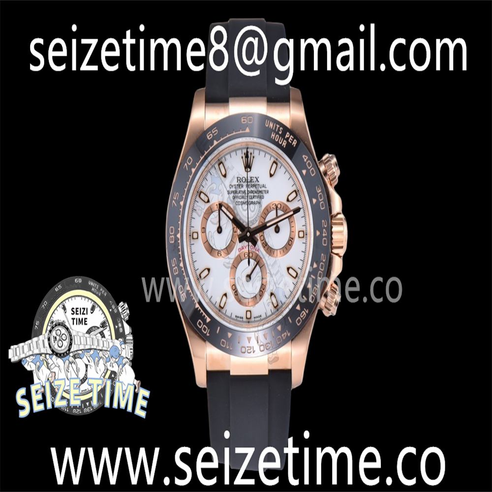 Daytona 116515 904L RG Clean 1:1 Best Edition White Dial on Oysterflex Strap SA4130