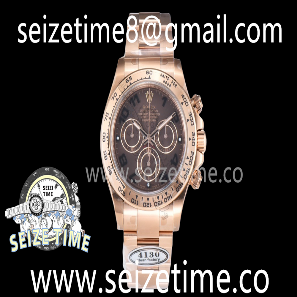 Daytona 116505 904L RG Clean 1:1 Best Edition Chocolate Dial on RG Bracelet SA4130