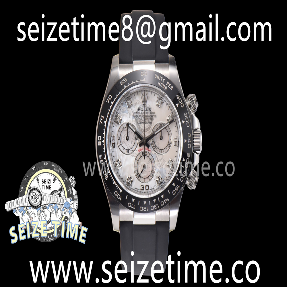 Daytona 116519 904L SS Clean 1:1 Best Edition White MOP Dial on Oysterflex Strap SA4130