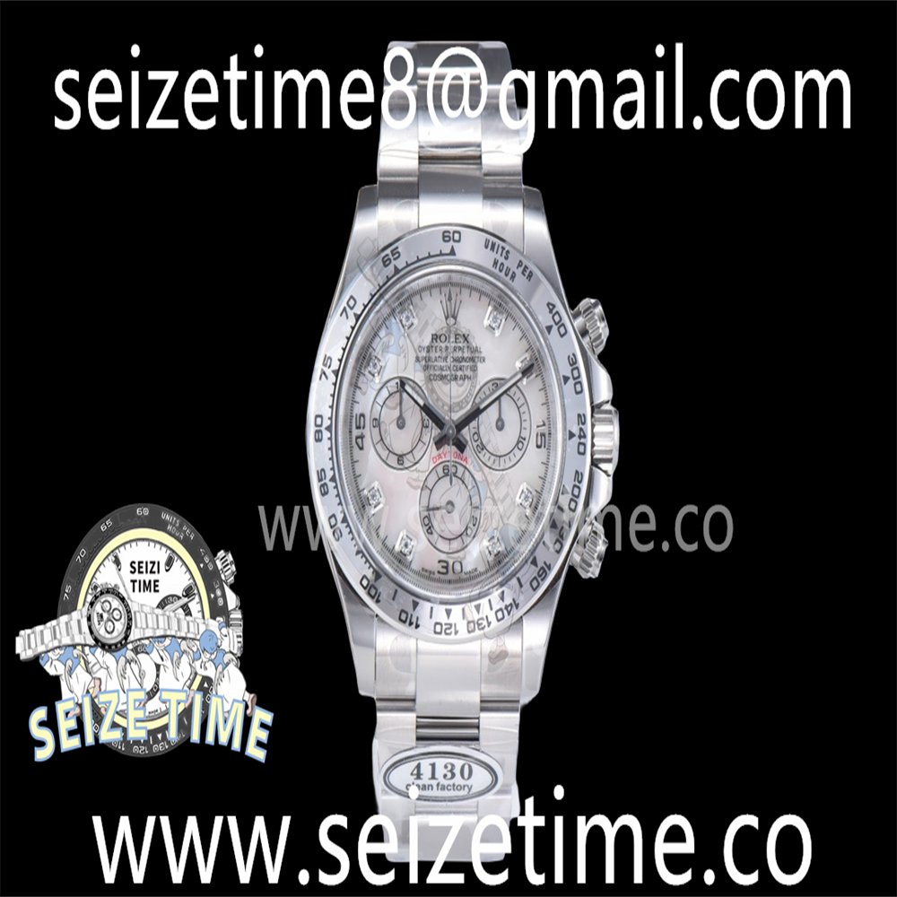 Daytona 116519 904L SS Clean 1:1 Best Edition White MOP Dial on SS Bracelet SA4130