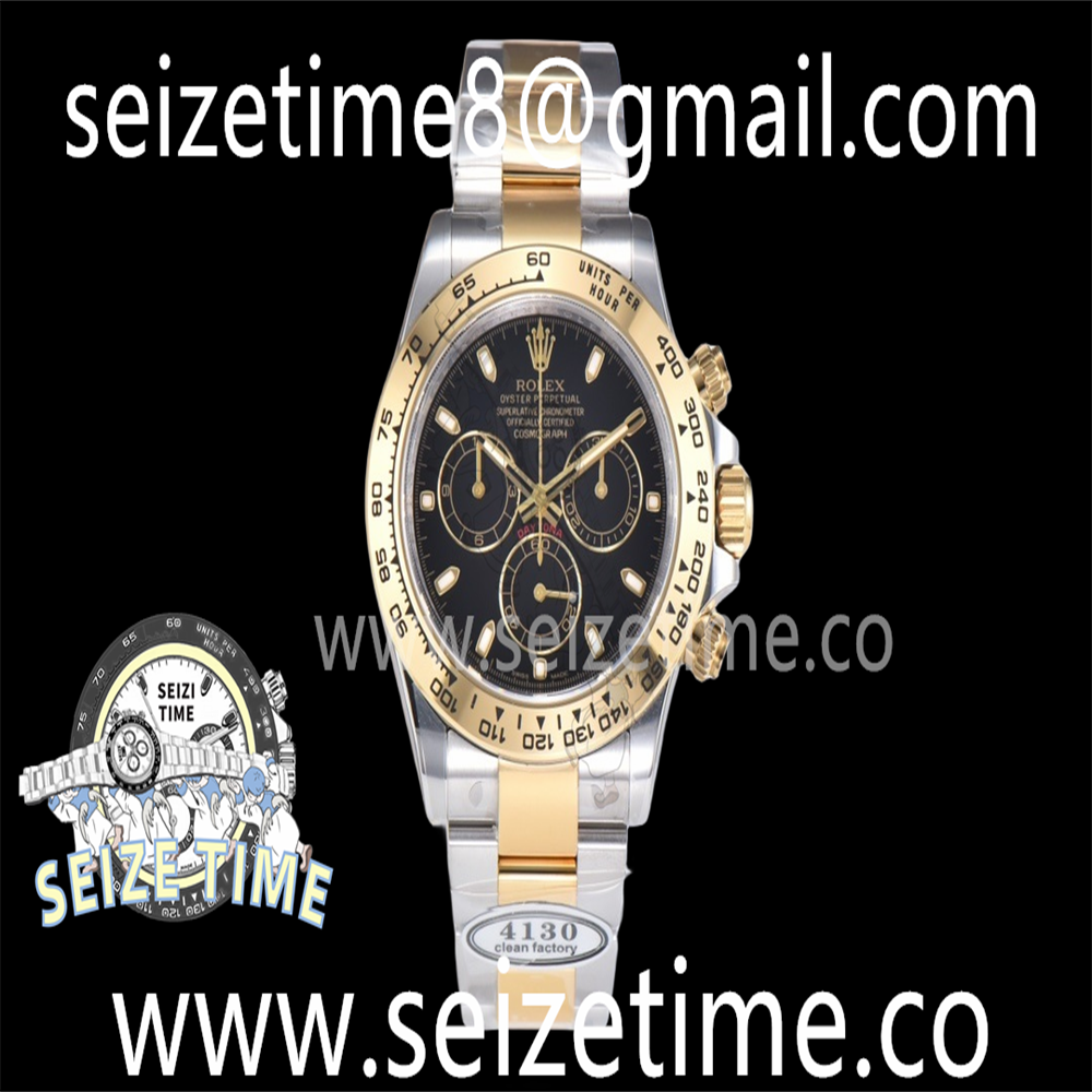 Daytona 116503 904L SS/YG Clean 1:1 Best Edition Black Dial on SS/YG Bracelet SA4130