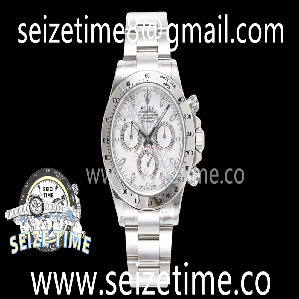 Daytona 116520 KING 1:1 Best Edition White Dial on SS Bracelet SA4130
