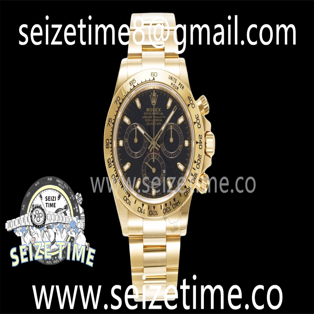 Daytona 116508 KING 1:1 Best Edition Black Dial on YG Bracelet SA4130