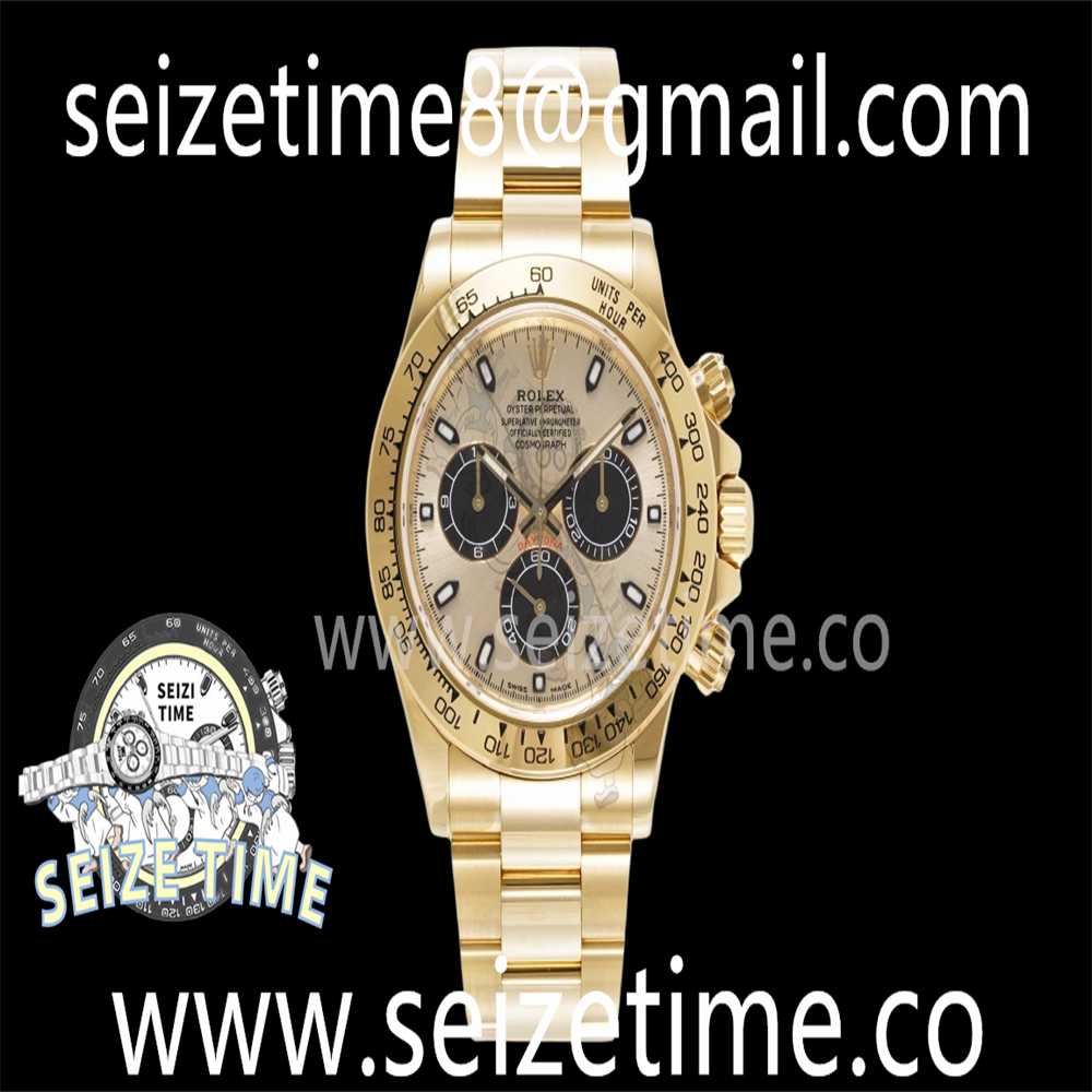 Daytona 116508 KING 1:1 Best Edition YG/Black Dial on YG Bracelet SA4130