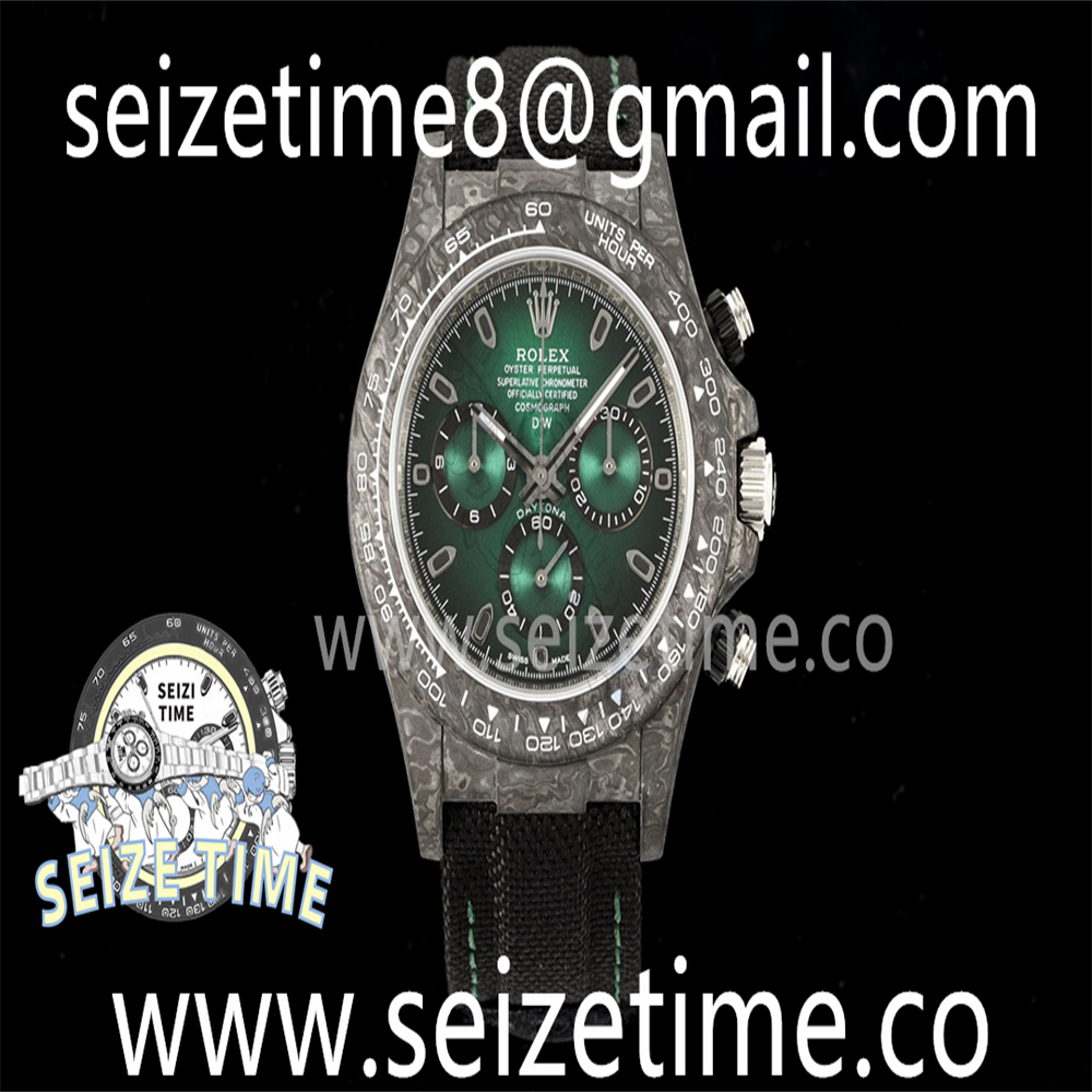 Daytona DIW Carbon DIWF Best Edition Green Dial on Black Nylon Strap A7750