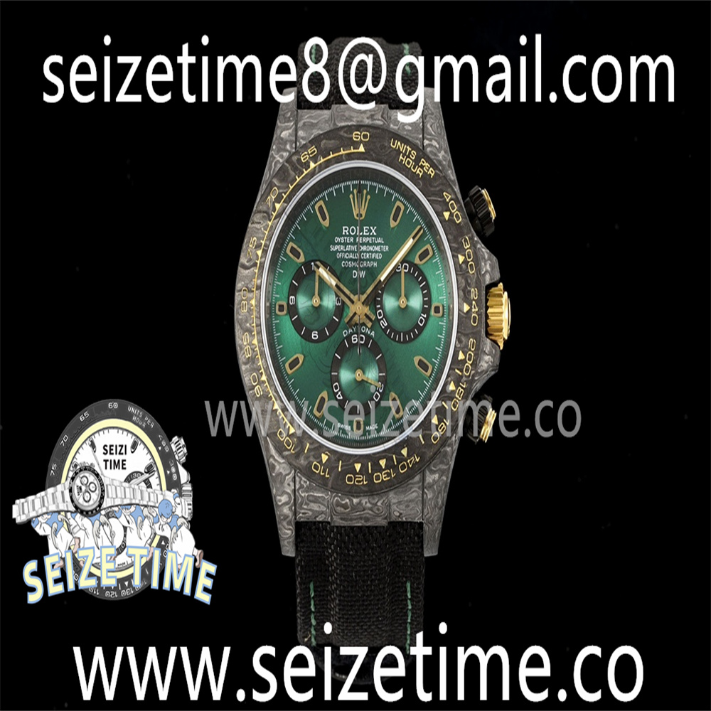 Daytona DIW Carbon DIWF Best Edition Green Dial on Black Nylon Strap A7750