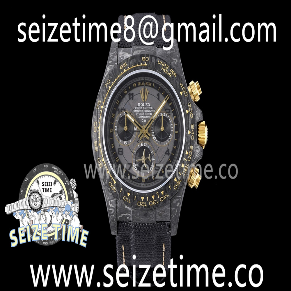 Daytona DIW Carbon DIWF Best Edition Gray Plane Dial on Black Nylon Strap A7750