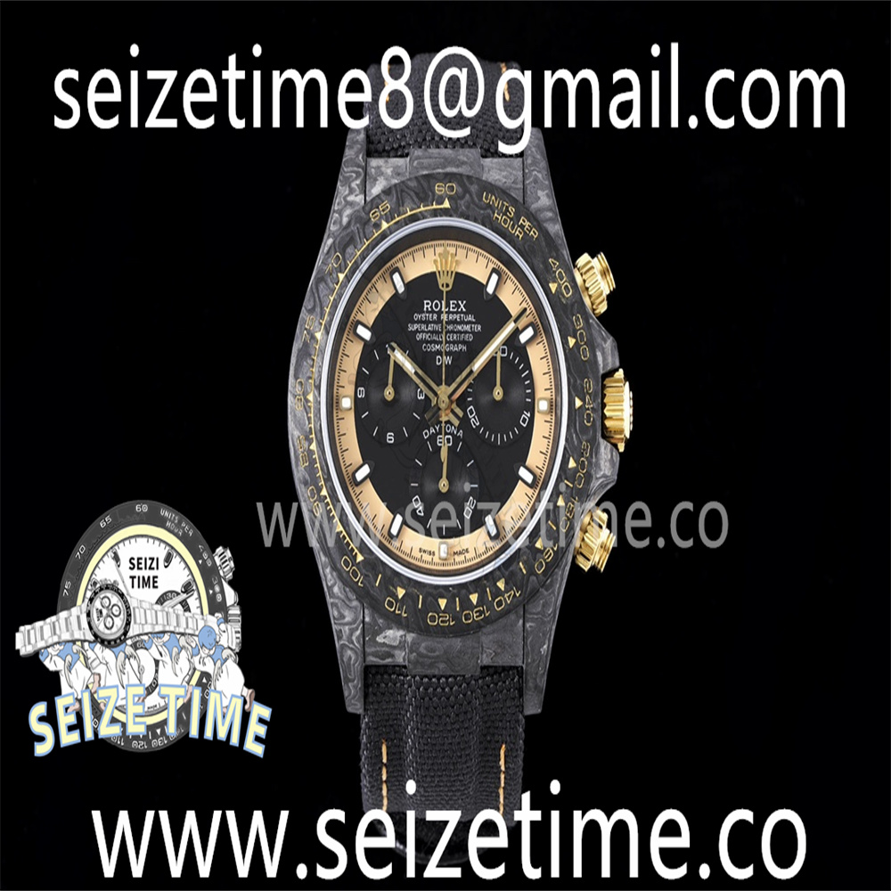 Daytona DIW Carbon DIWF Best Edition Black/Gold Dial on Black Nylon Strap A7750