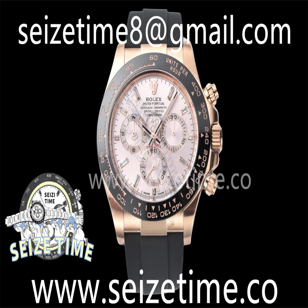 Daytona 116515 Clean 1:1 Best Edition RG Dial Crystal Markers on Oysterflex Strap SA4130