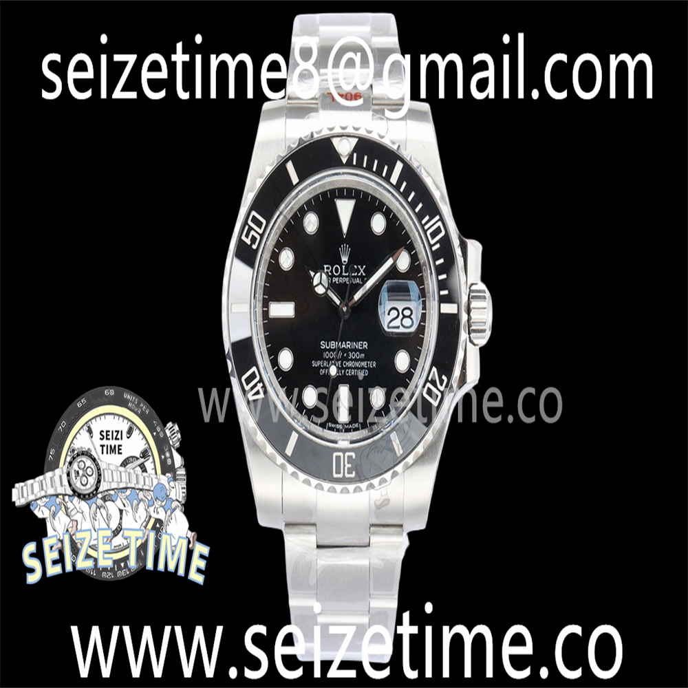 Submariner 116610LN SS EWF 1:1 Best Edition Black Dial on SS Bracelet A3135 V2