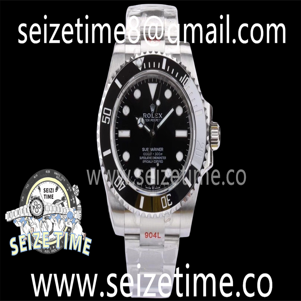 Submariner 124060 SS EWF 1:1 Best Edition Black Dial on SS Bracelet Asia 3235 V2