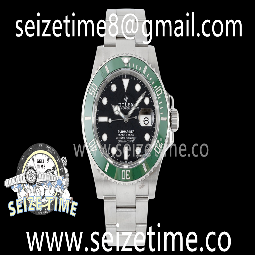Submariner 41mm 126610 LV Kermit 904L Steel RF 1:1 Best Edition Black Dial on SS Bracelet VR3235