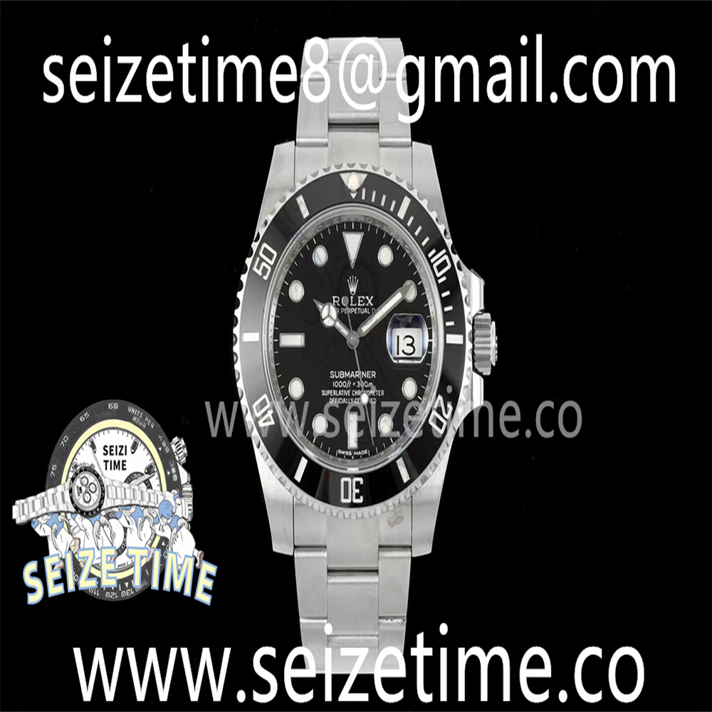 Submariner 116610LN Black Ceramic ZF 904L 1:1 Best Edition Black Dial on SS Bracelet VR3135