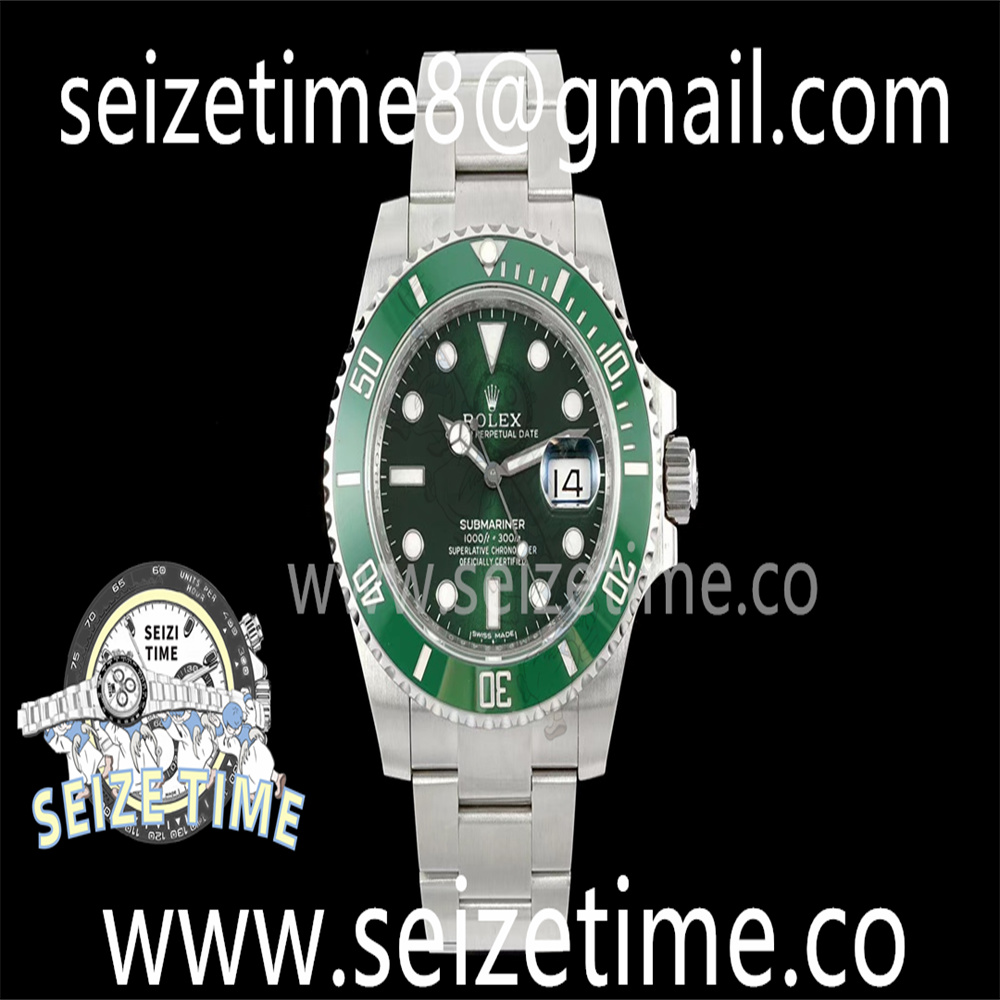 Submariner 116610LV Green Ceramic ZF 904L 1:1 Best Edition Green Dial on SS Bracelet VR3135