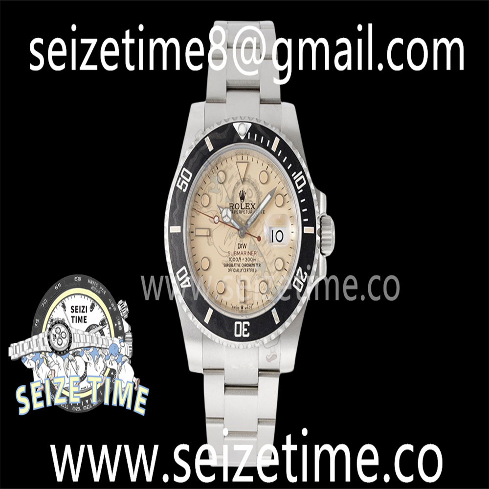 Submariner DIW Sandblasted VSF 1:1 Best Edition Brown Dial on SS Bracelet VS3135