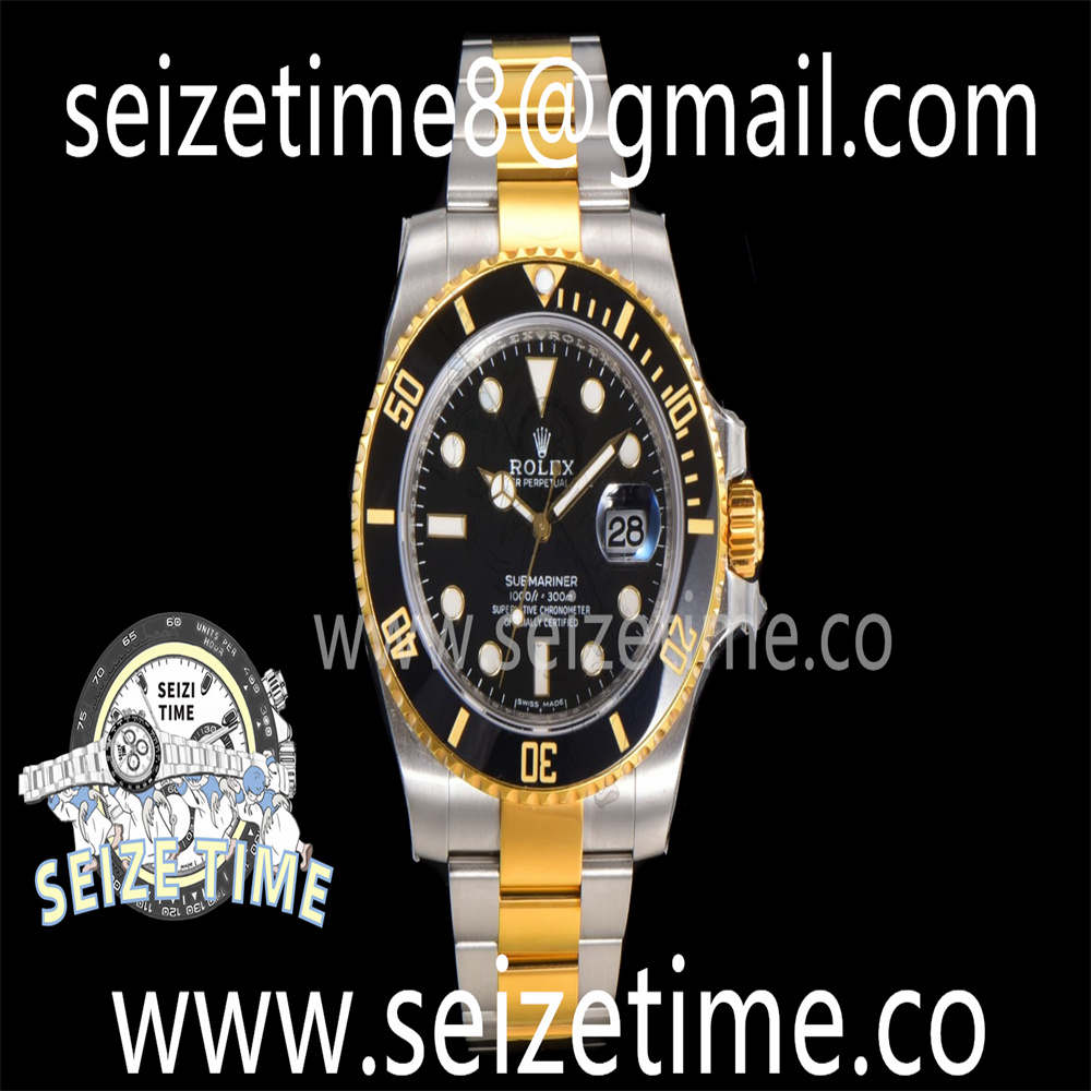 Submariner 116613LN KF 1:1 Best Edition YG Wrapped Black Dial on SS/YG Bracelet VR3135