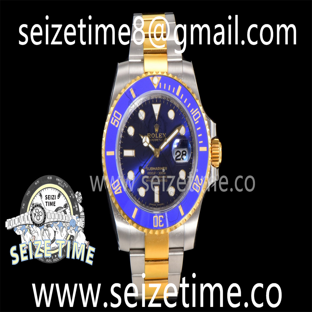 Submariner 116613LB KF 1:1 Best Edition YG Wrapped Blue Dial on SS/YG Bracelet VR3135